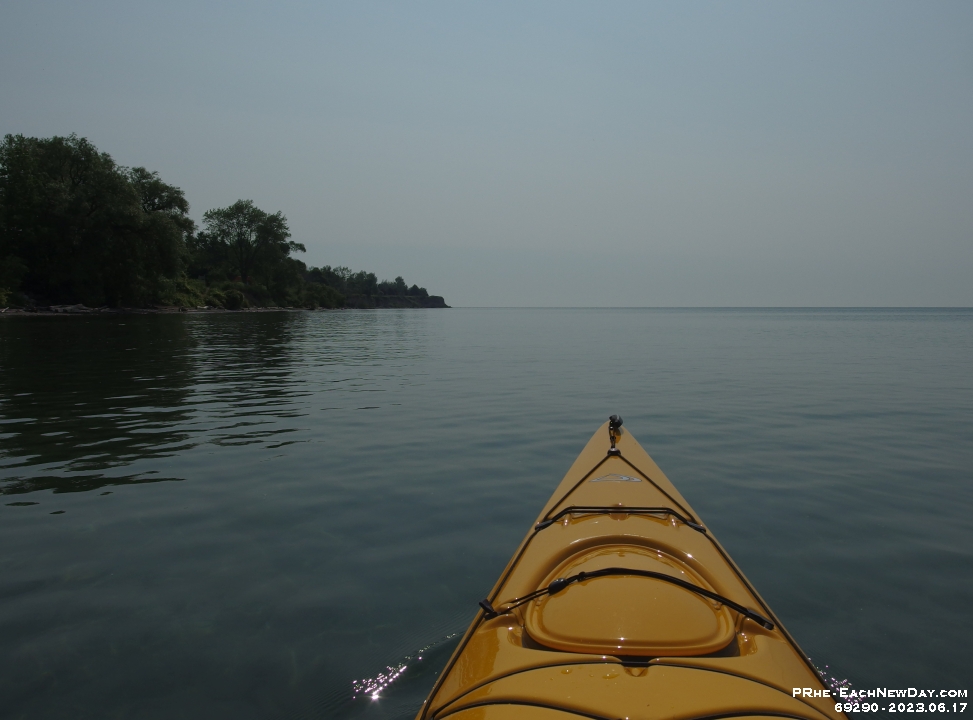 69290RoCrRe - Beth and I kayak on Lake Ontario